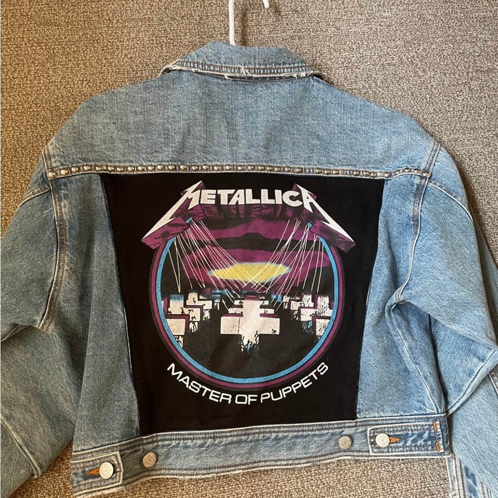 Jouetie Denim Jacket with Graphic Back